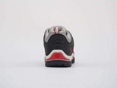 Boys Timberland Hypertrail 58711 Red Black Leather Lace Up Low Hiking Shoes