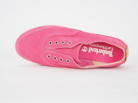 Womens Timberland EK Casco Bay 8847R Pink Leather Laceless Casual Light Shoes
