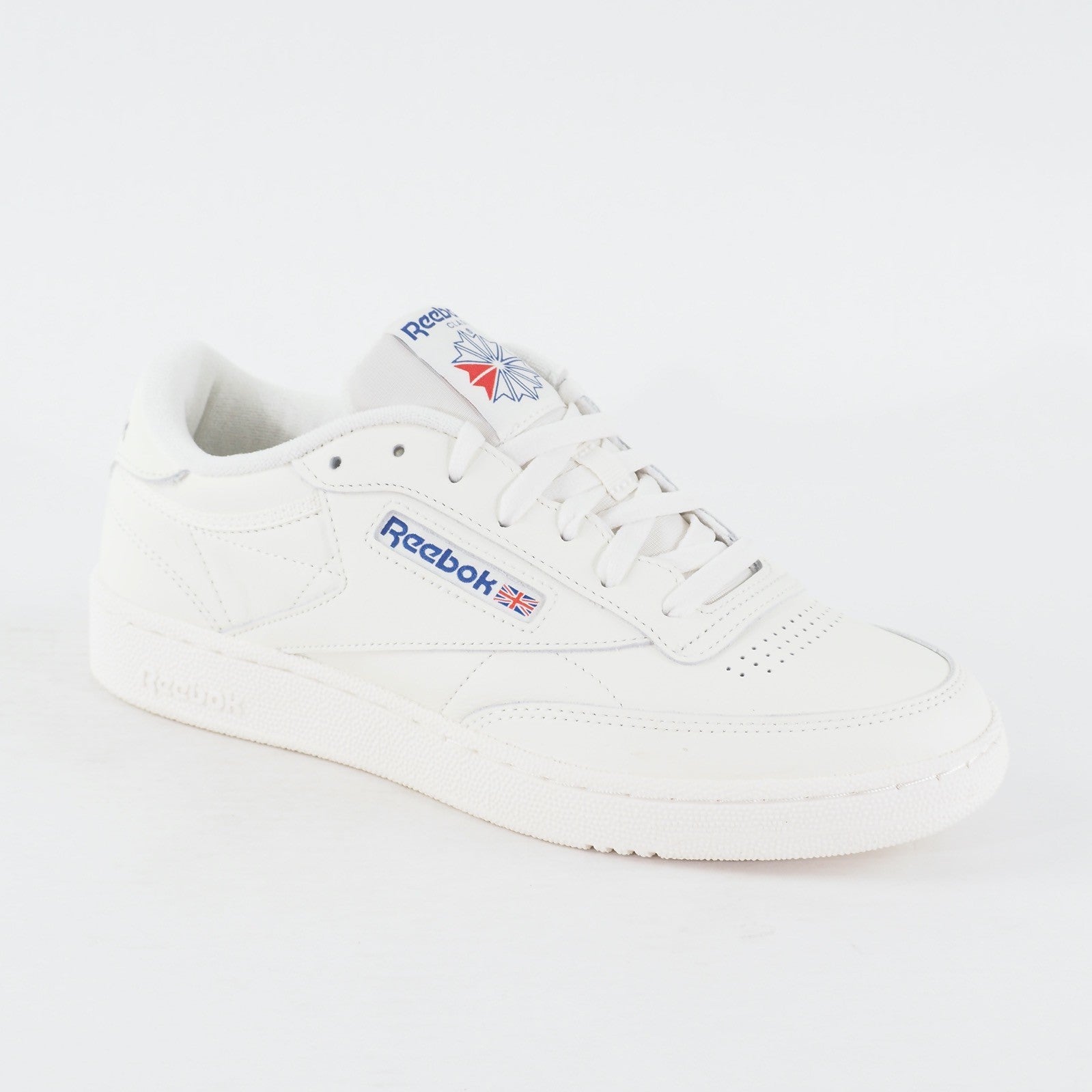 Mens Reebok Club C 85 HP4321 White Leather Casual Lace Up Sports Trainers