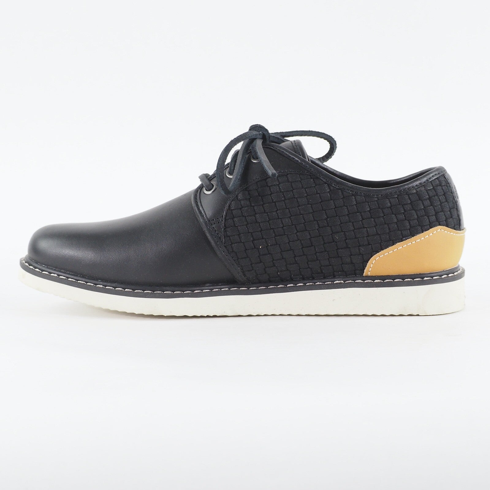 Mens Timberland Newmarket Homerun A17B1 Black Leather Lace Up Casual Shoes