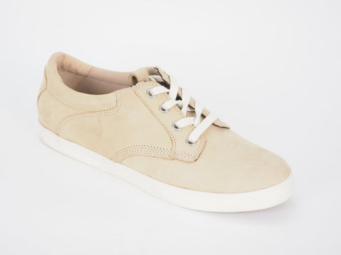 Womens Timberland EK Glastenbury 6228B Beige Leather Lace Up Low Casual Shoes
