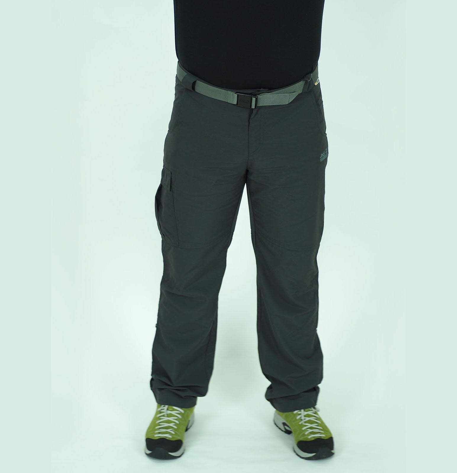 Mens Jack Wolfskin Stromboli Roll Up 5006172 Phantom Comfort Fit Hiking Trousers