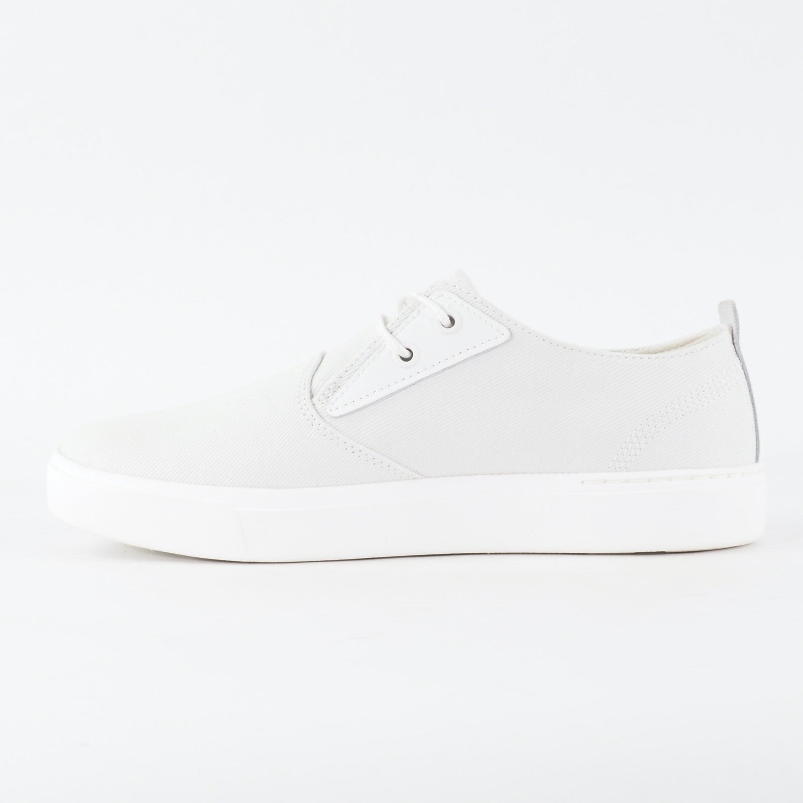 Mens Timberland Amherst A1H9P Paper White Canvas Lace Up Low Top Casual Shoes