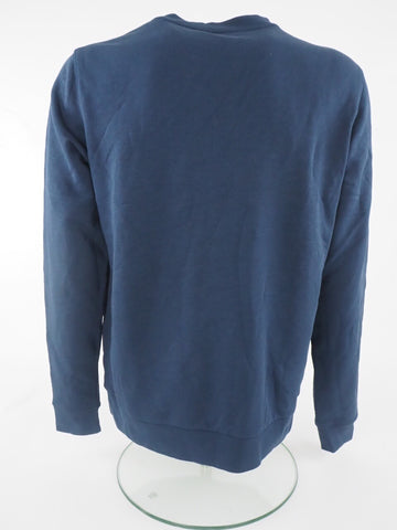 Mens Jack Wolfskin Logo Night Blue Sweatshirt
