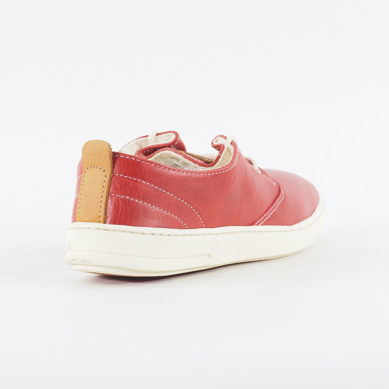 Mens Timberland Hookset Handcrafted Oxford 9345B Red Leather Lace Casual Shoes