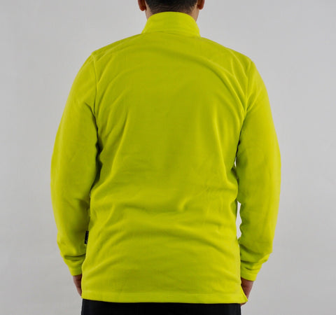 Mens Jack Wolfskin 1704141 Flashing Green Gecko Half Zip Warm Fleece Jumper