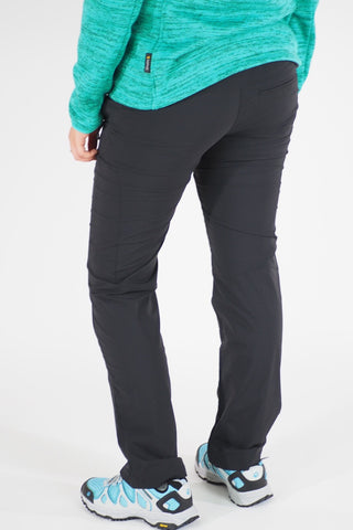 Womens Jack Wolfskin 5007661 Black Windproof Stretch Outdoor Hiking Trousers