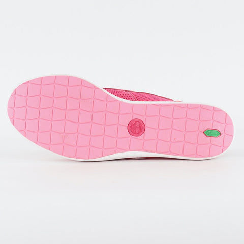 Womens Timberland EK Seneca 3730A Rose Red Fabric / Leather Lace Up Casual Shoes