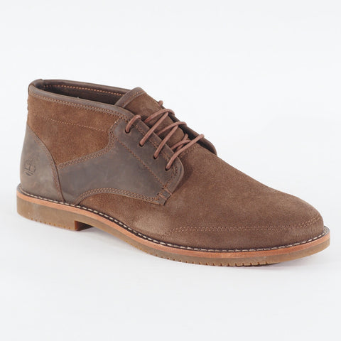 Mens Timberland Brooklyn Park A1624 Dark Brown Leather Lace Up Formal Boots