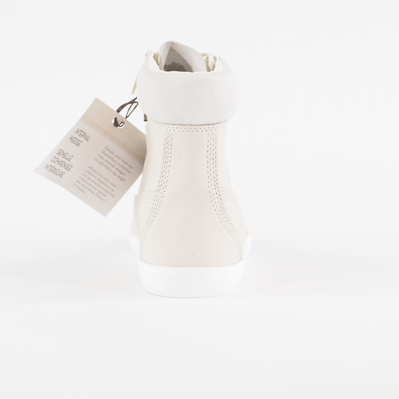 Womens Timberland Bratteboro 6 Inch A18AX Cream Leather Lace Up Walking Boots