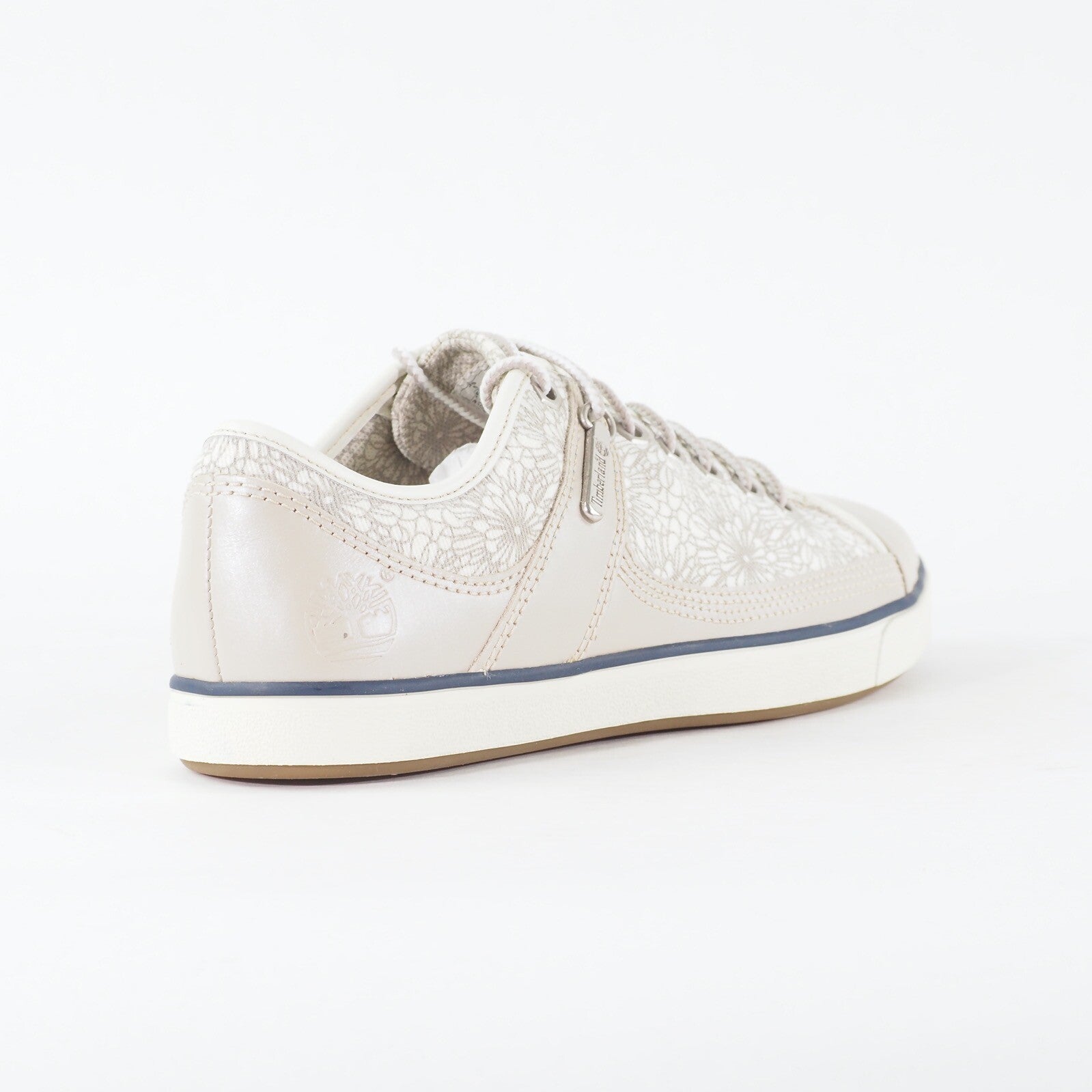Womens Timberland Deering Ox 24678 White Floral Canvas / Leather Casual Shoes