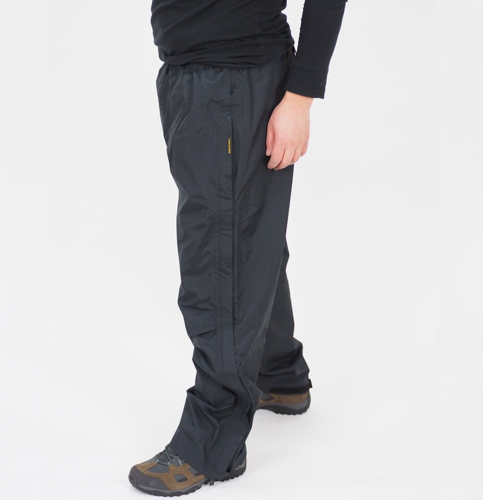 Mens Jack Wolfskin Texapore 500821 Black Warm Windproof Hiking Trousers