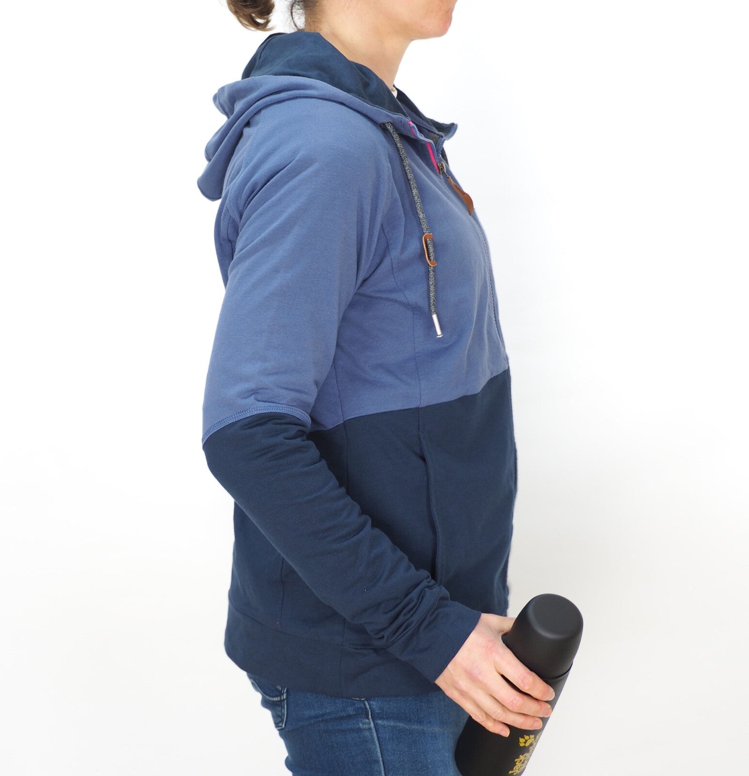 Womens Jack Wolfskin Sambesi 1804311 Blue Indigo Fast Drying Warm Zip Up Hoodie