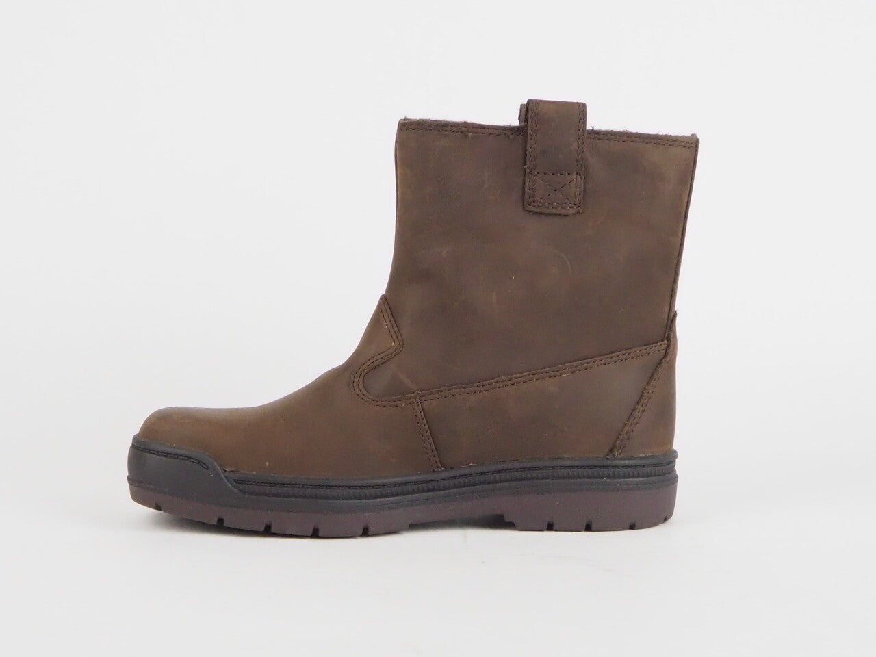 Boys Timberland Ramble Wild WP A17GI Brown Leather Pull On Waterproof Boots