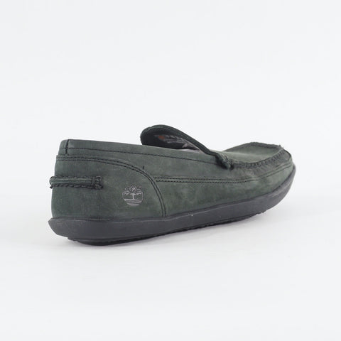 Mens Timberland Odelay A13JA Midnight Green Nubuck Slip On Casual Loafer Shoes