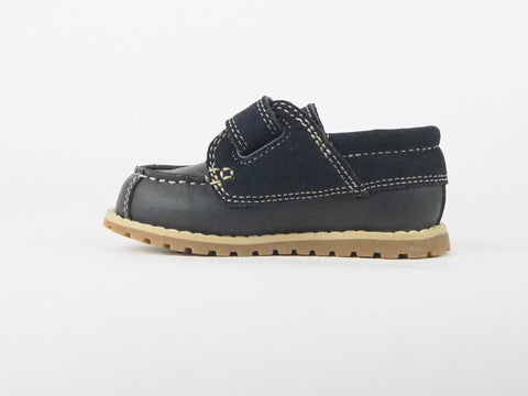 Toddlers Timberland Pokey Pine Oxford A1JUS Navy Leather Boys Strap Shoes 