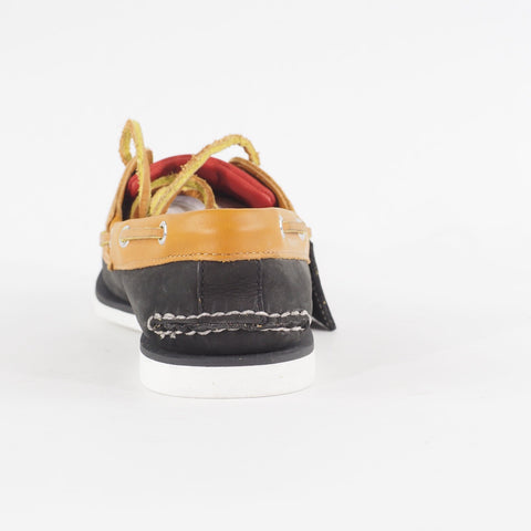 Mens Timberland Classic 2 Eye A154H Black Leather Casual Boat Shoes