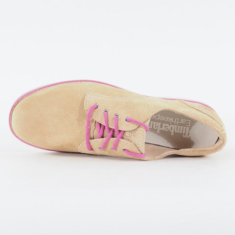 Womens Timberland EK Millway Ox 8817A Tan Leather Lace Up Low Top Casual Shoes