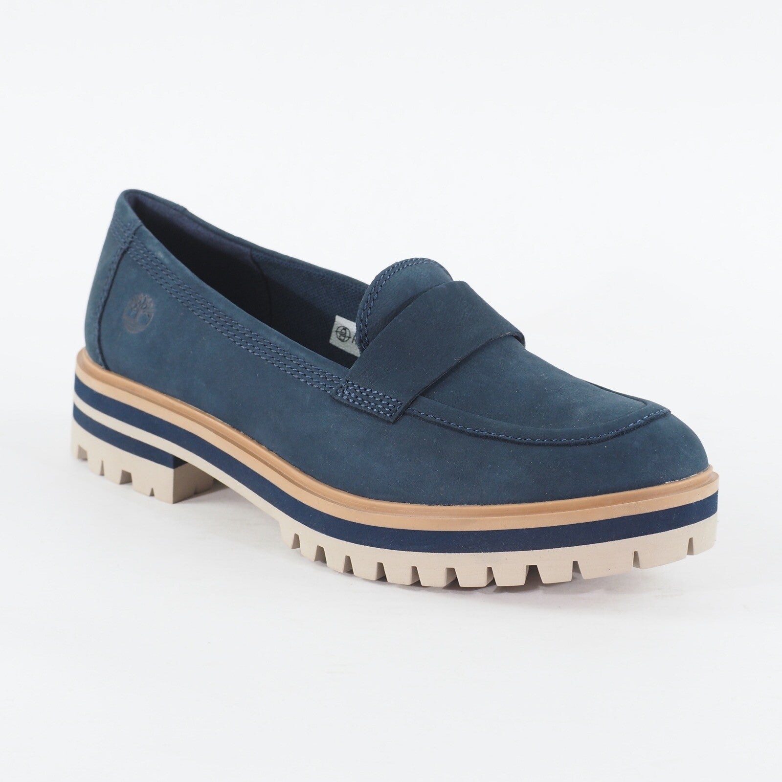Womens Timberland London Square A2AJS Navy Blue Nubuck Slip On Casual Shoes