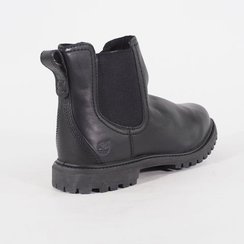 Womens Timberland EK Auth Chelsea 8711A Black Leather Pull On Walking Boots