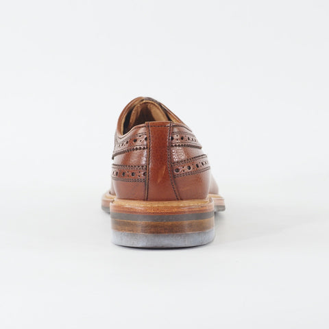 Mens John White Wroxton 11387 Dark Warm Brown Leather Lace Formal Oxford Shoes