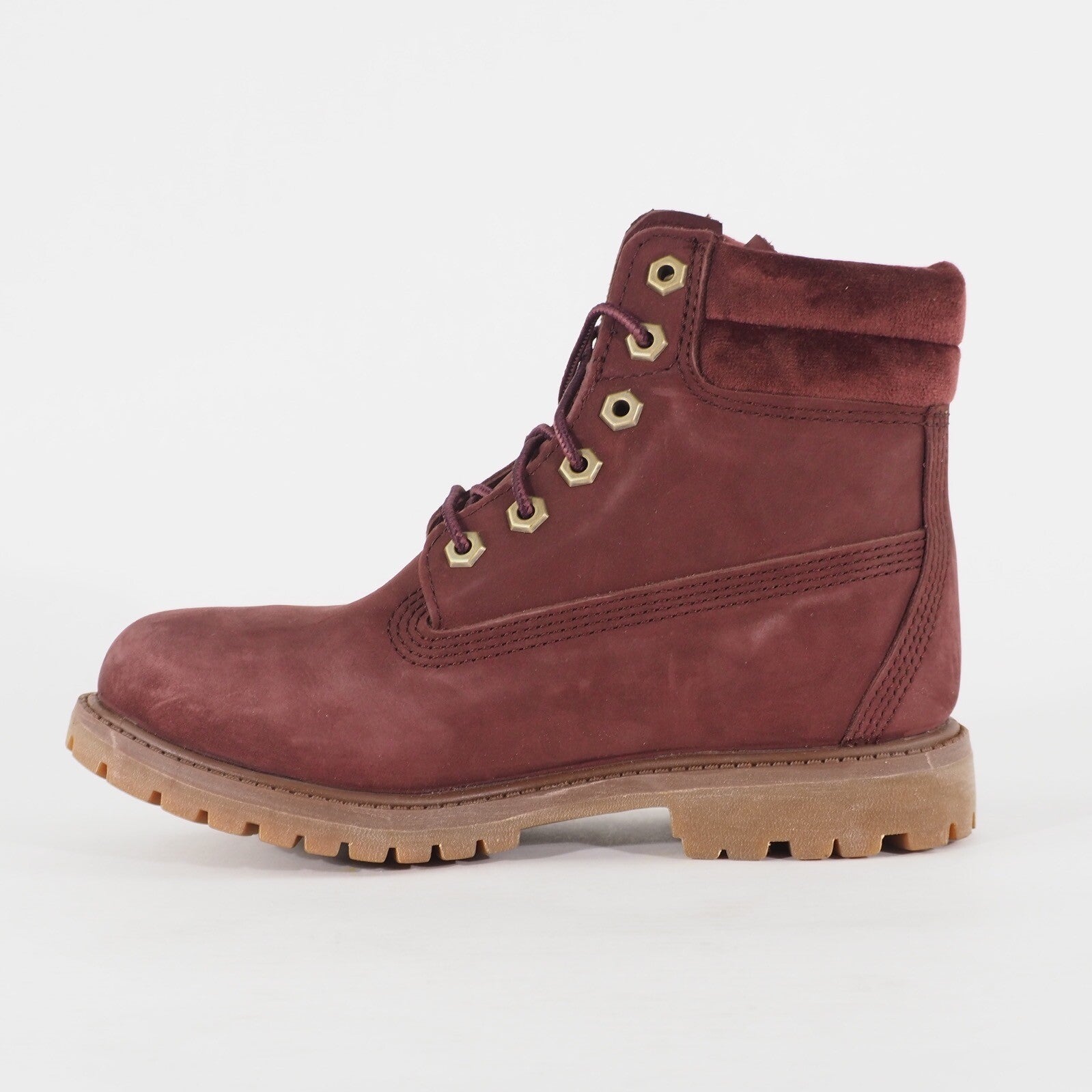 Womens Timberland Waterville 6 Inch A23M3 Burgundy Lace Leather Waterproof Boots