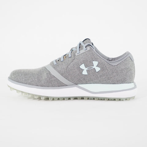 Womens Under Armour Performance SL 3020112 Lace Up Sports Golf Grey Fabric Shoes