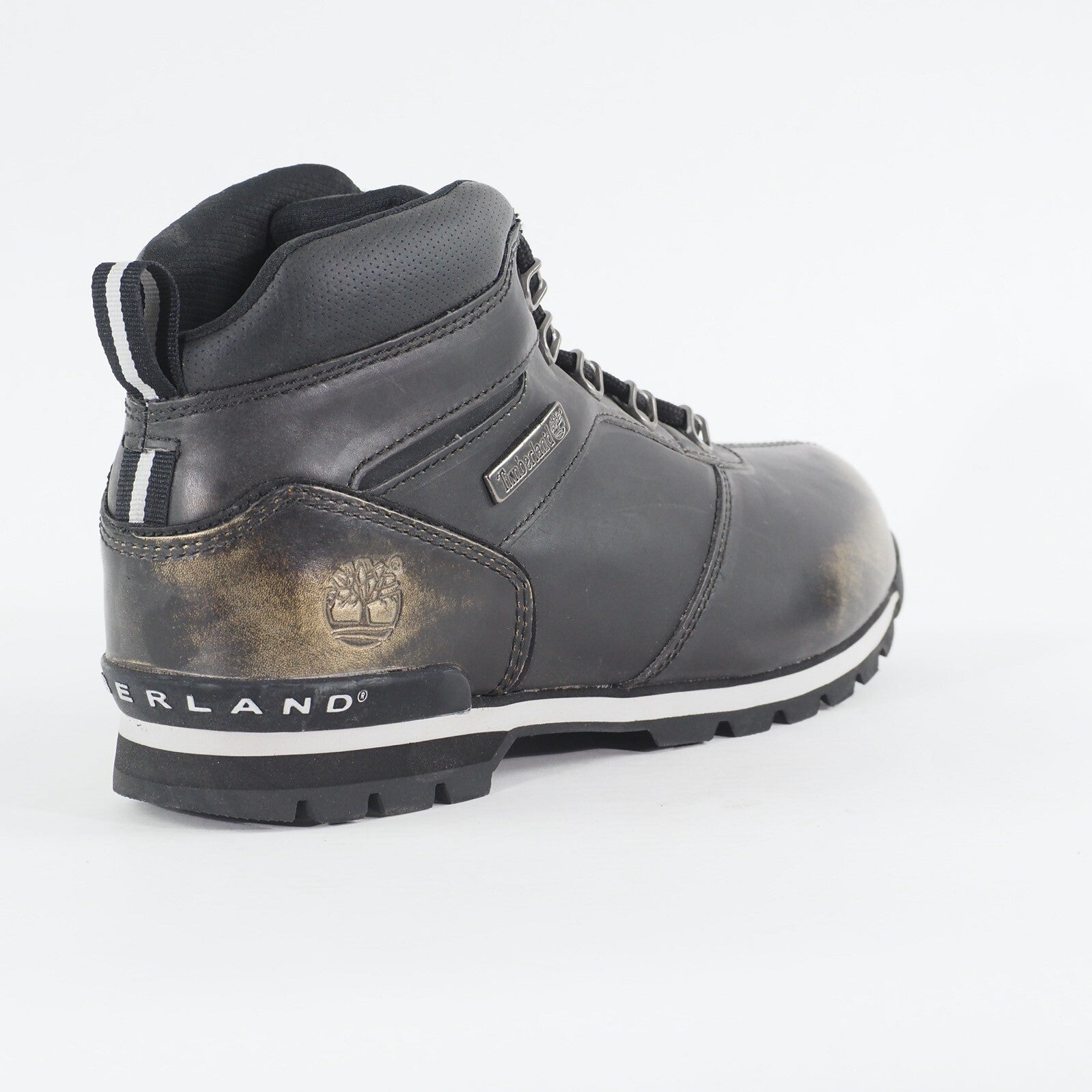 Mens Timberland Splitrock 2 A11WS Black Leather Casual Walking Chukka Lace Boots