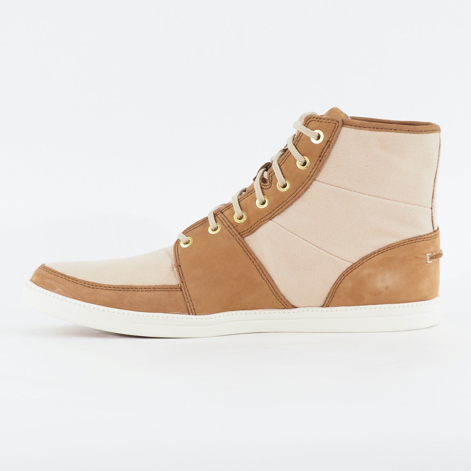 Mens Timberland EK Newmark 6722R Light Brown Canvas Leather Lace Casual Boots