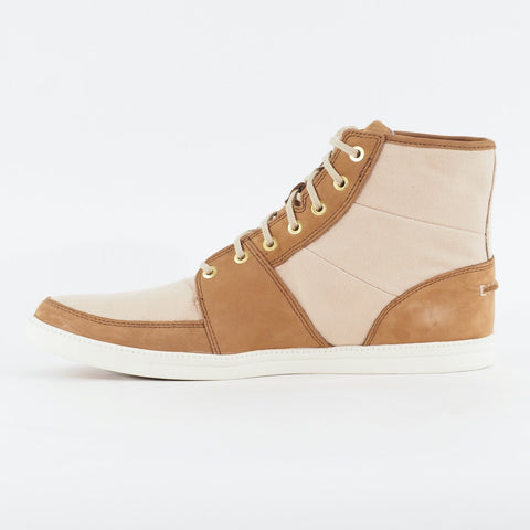 Mens Timberland EK Newmark 6722R Light Brown Canvas Leather Lace Casual Boots