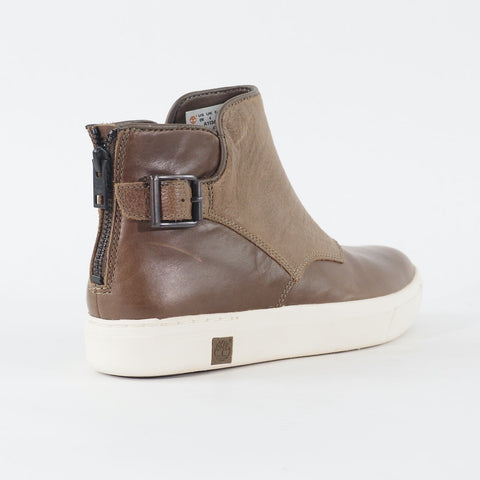 Womens Timberland Amherst A1I34 Dark Brown Leather Zip Up Casual Ankle Boots