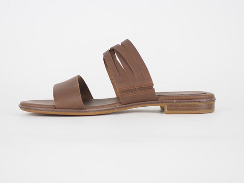 Womens Timberland Cherrybrook A18ZL Brown Leather Light Summer Strappy Sliders