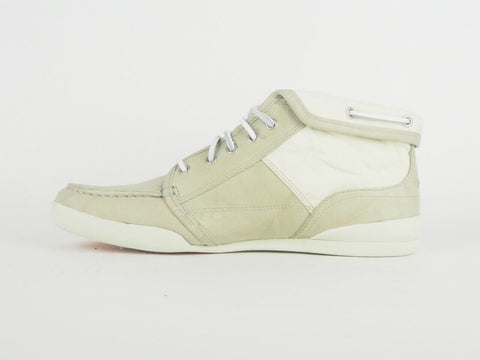 Mens Timberland Earthkeepers Split Cup 5265R Beige Leather Lace Up Canvas Shoes