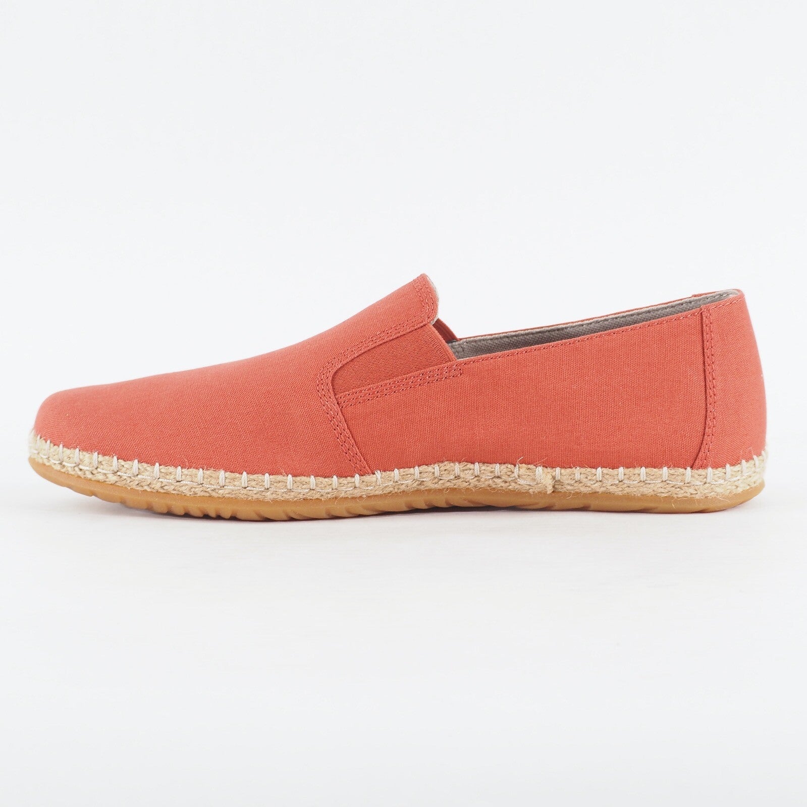 Mens Timberland Surfs Edge A233K Burnt Brick Red Canvas Slip On Casual Shoes