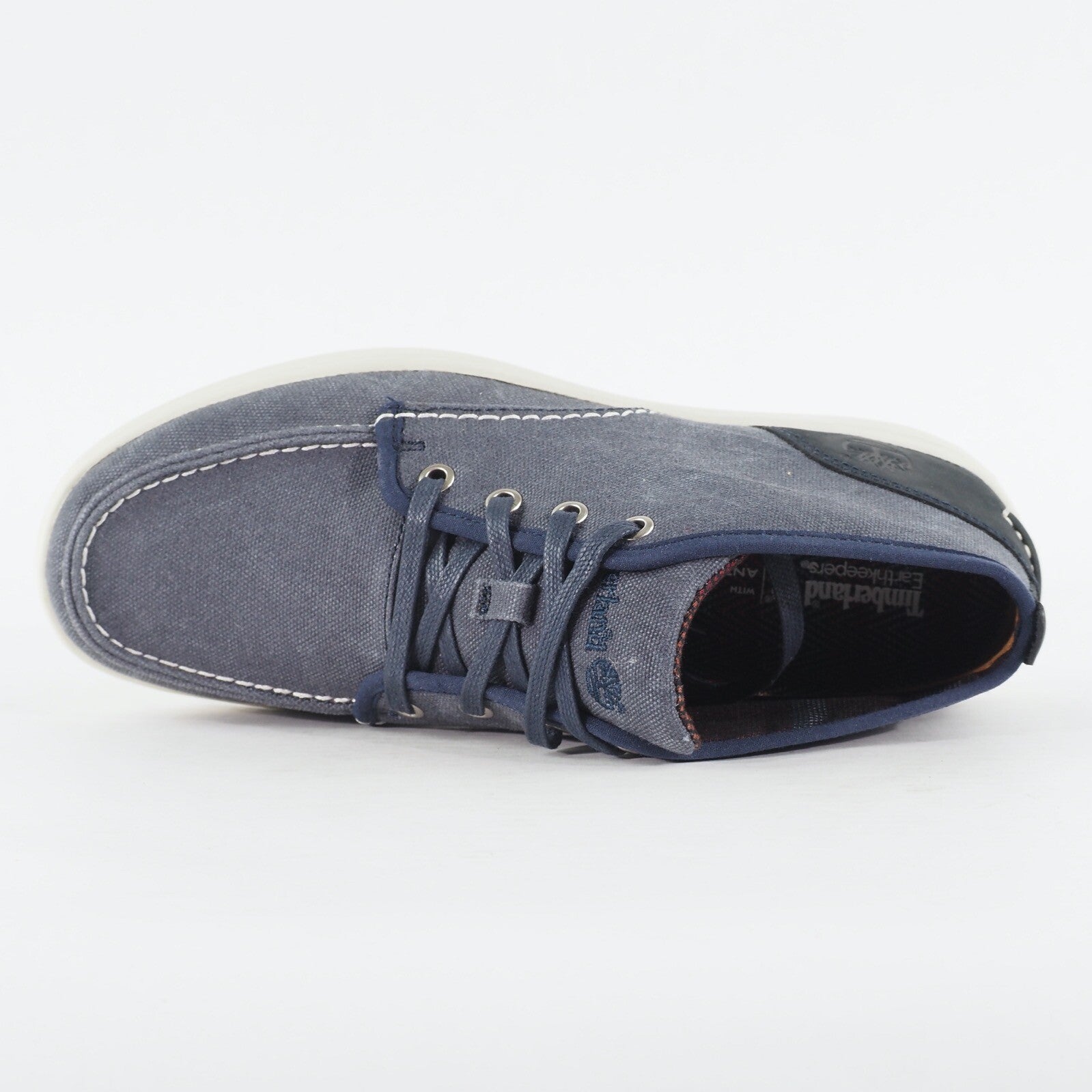 Mens Timberland NM Cup Chukka 6234A Navy Blue Canvas Lace Up Chukka Boots 