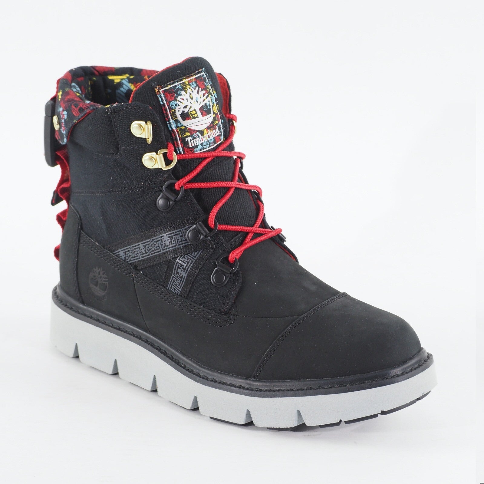 Womens Timberland 6 Inch Raywood A2PXF Black Nubuck Leather Lace Up Casual Boots