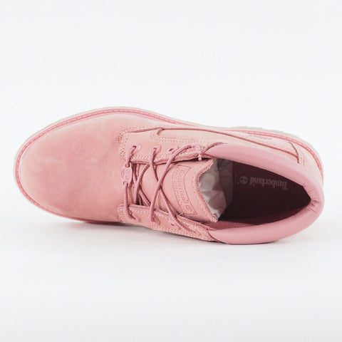 Womens Timberland Nellie Chukka A14QW Dusty Pink Leather Lace Up Walking Boots