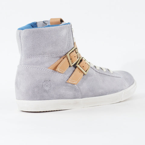 Womens Timberland EK Glastenbury 8838A Pale Blue Leather Zip Up Casual Boots