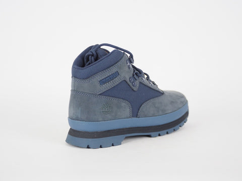 Juniors Timberland Euro Hiker A1718 Blue Leather Walking Hiking Chukka Boots