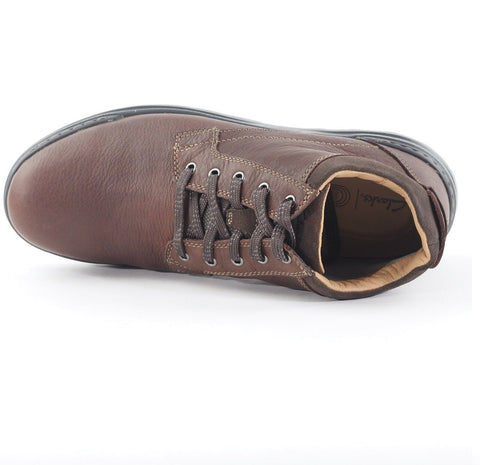Mens Clarks Rockie 2 Gore Tex G Brown Leather Walking Light Chukka Lace Up Boots