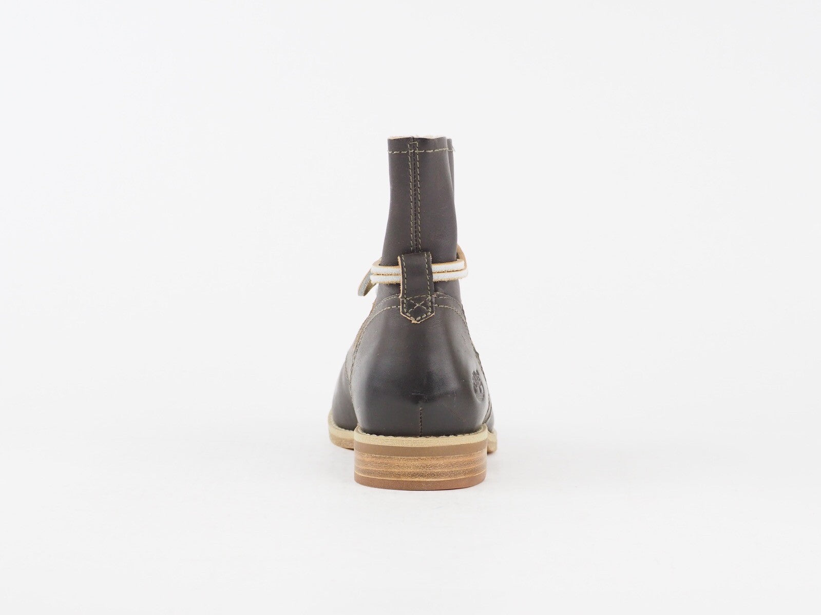 Womens Timberland Savin Hill 8409B Dark Tan Leather Casual Lace Ankle Boots