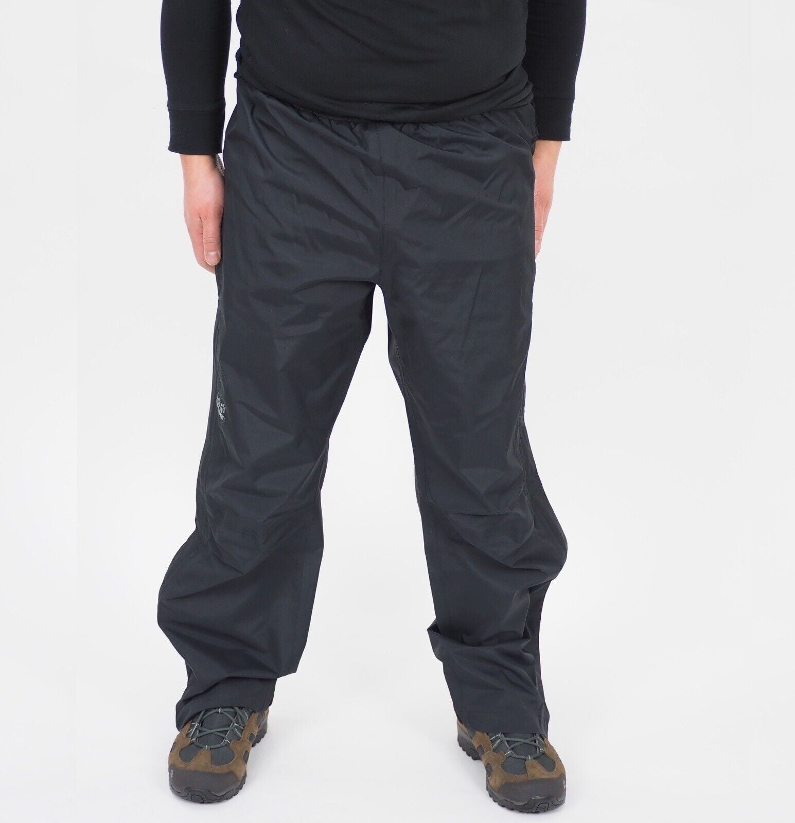 Mens Jack Wolfskin Texapore 500821 Black Warm Windproof Hiking Trousers