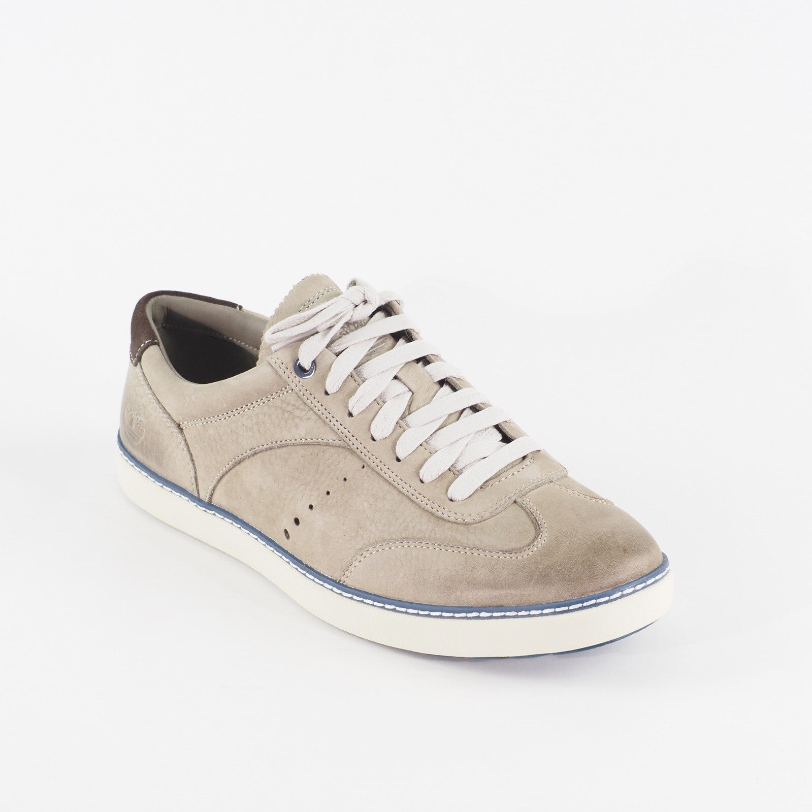 Mens Timberland EK Hudston OX 9647A Grey Leather Casual Lace Up Walking Shoes