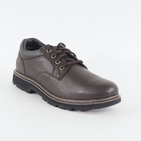 Mens Timberland Woodmont Oxford A1H6J Dark Brown Leather Lace Up Casual Shoes