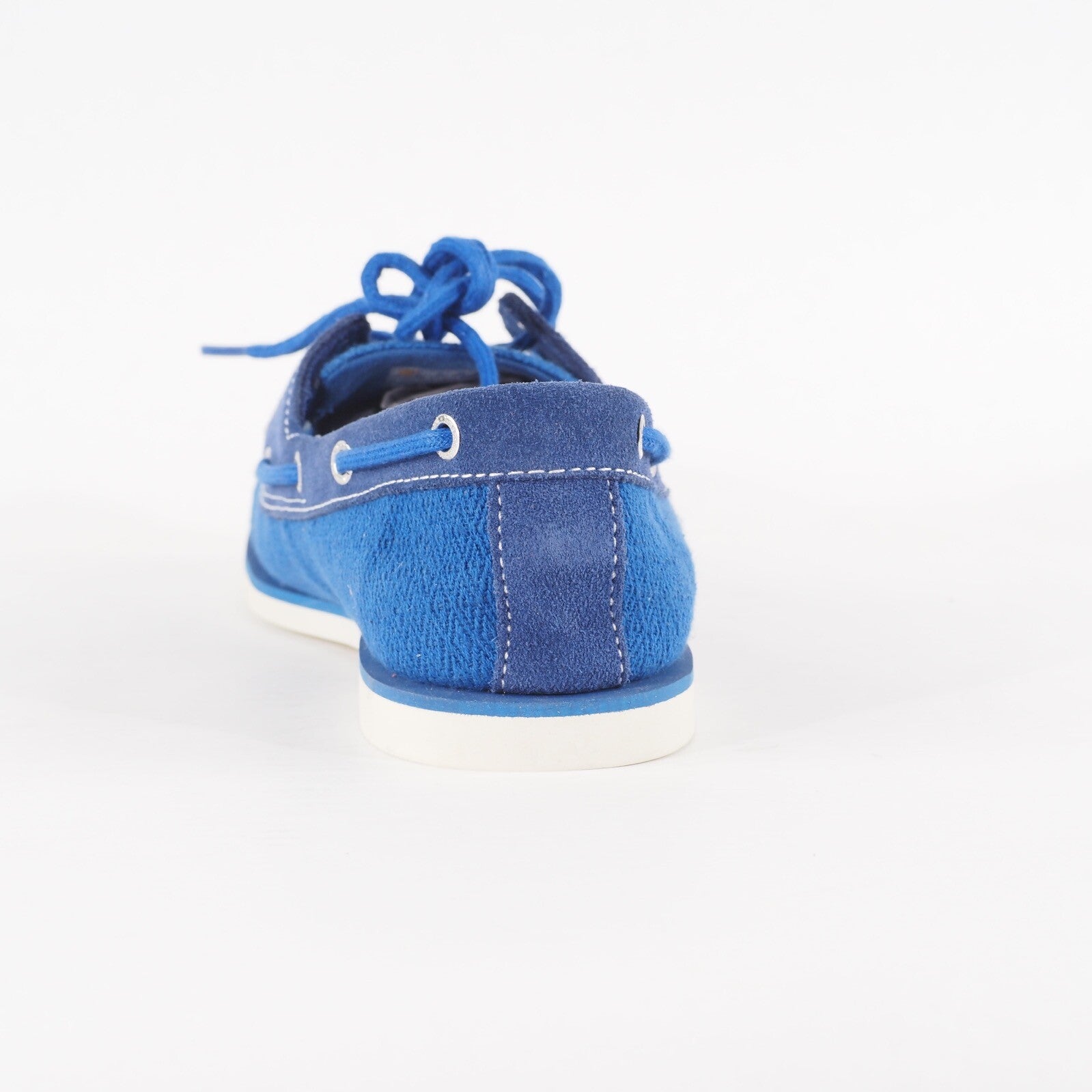 Mens Timberland Classic A16O4 Fabric And Suede Blue Lace Up Casual Boat Shoes