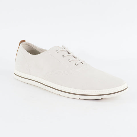 Mens Timberland Coles Point Plain A18YR Off White Leather Lace Up Casual Shoes