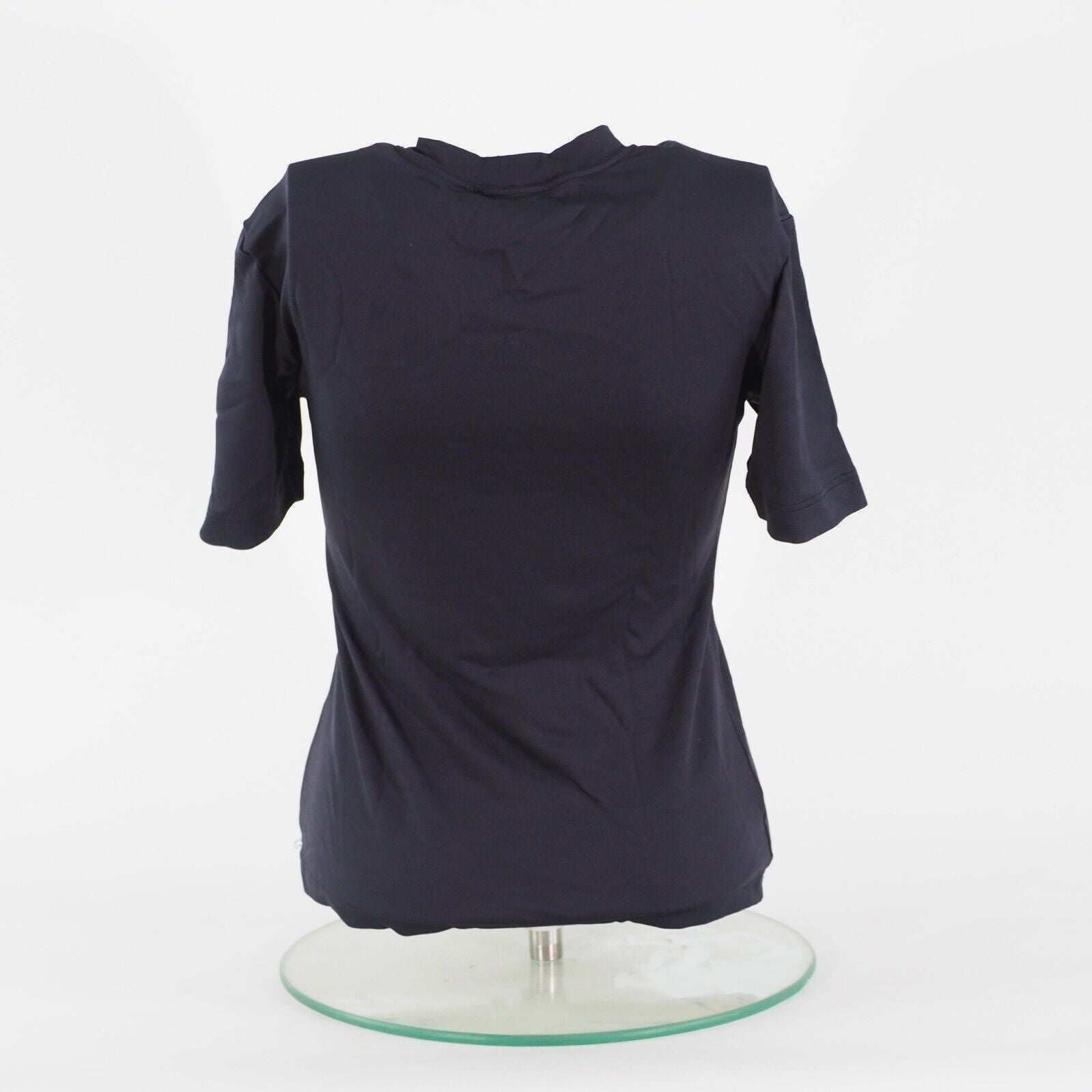 Womens Jack Wolfskin Short Sleeve Drybase Black Round Neck Stretch T-Shirt