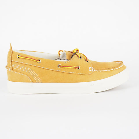 Womens Timberland Brattleboro A15TR Wheat Leather Low Trainers Casual Boat Shoes