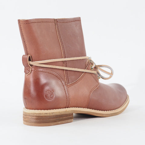 Womens Timberland Savnhil Ankle 8410B Medium Brown Leather Lace Up Casual Boots