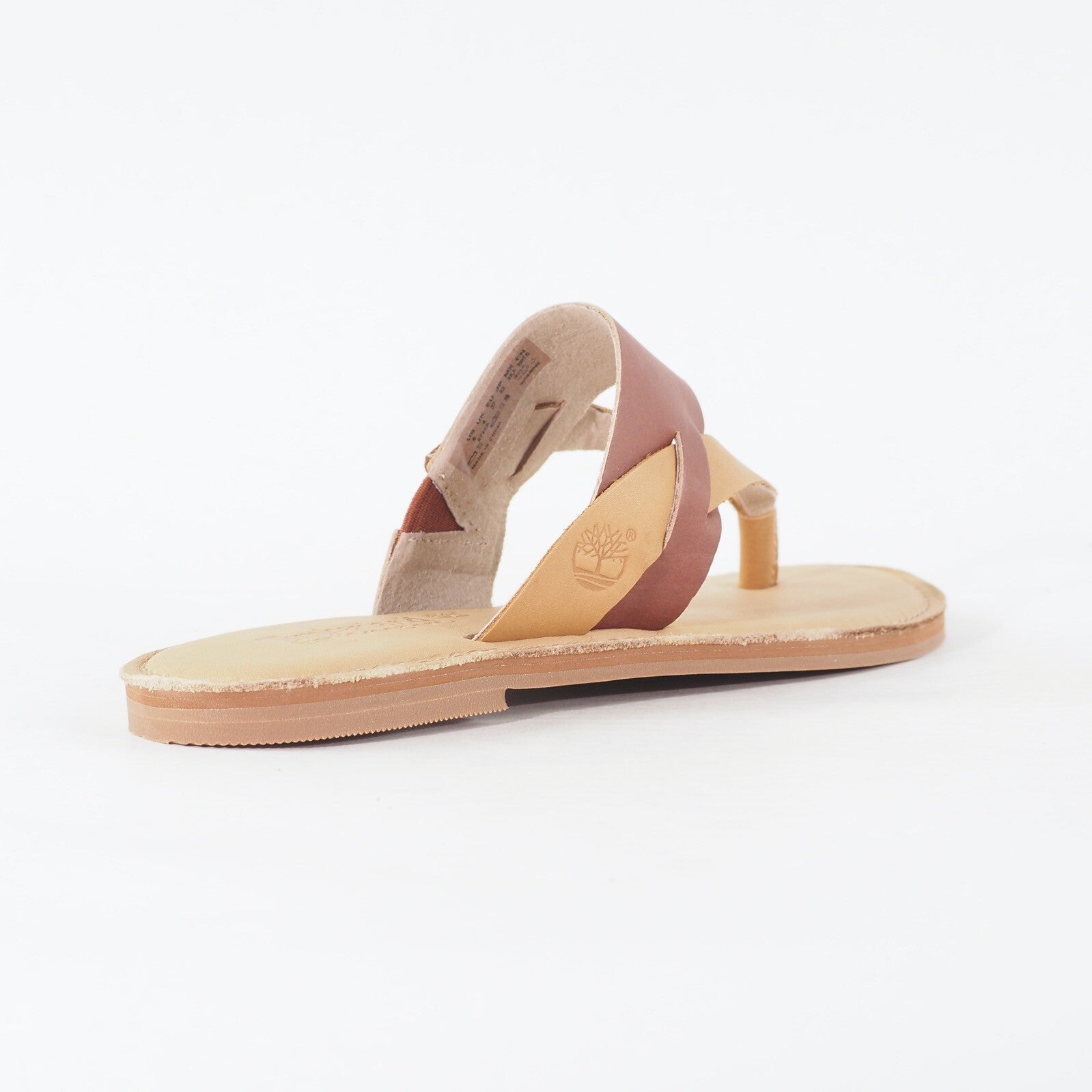 Womens Timberland Ek Sheafe Thong 8725A Brown Leather Slip On Casual Sandals